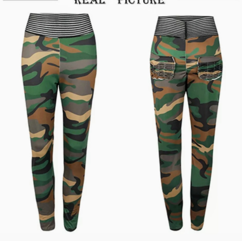 🆕3 DIFFERENT PAIRS OF CAMOUFLAGE LEGGINGS S, M, L - Picture 7 of 8